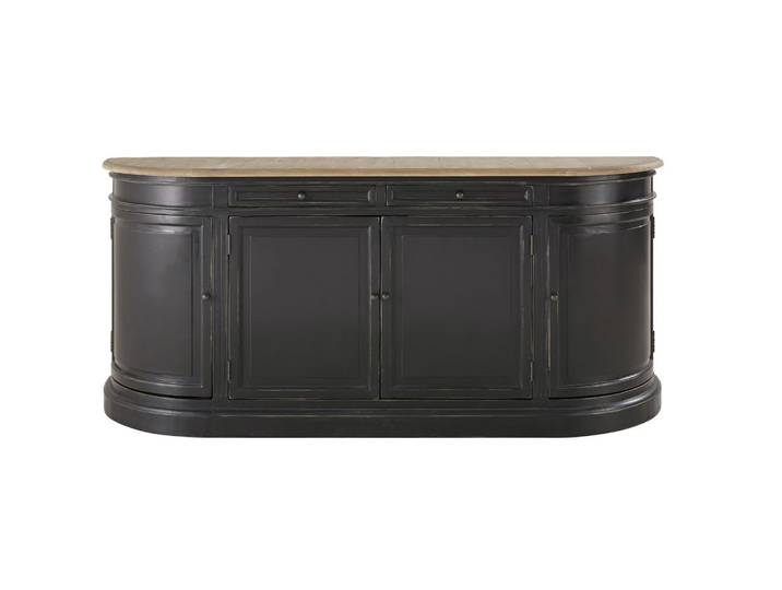 Sideboard mit 4 Türen und 2 Schubladen aus recyceltem Kiefernholz, 190 cm