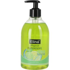 Elina-med Seife Pflegend Zitrus Frische Limette, Flüssigseife, Pumpspender, 500ml