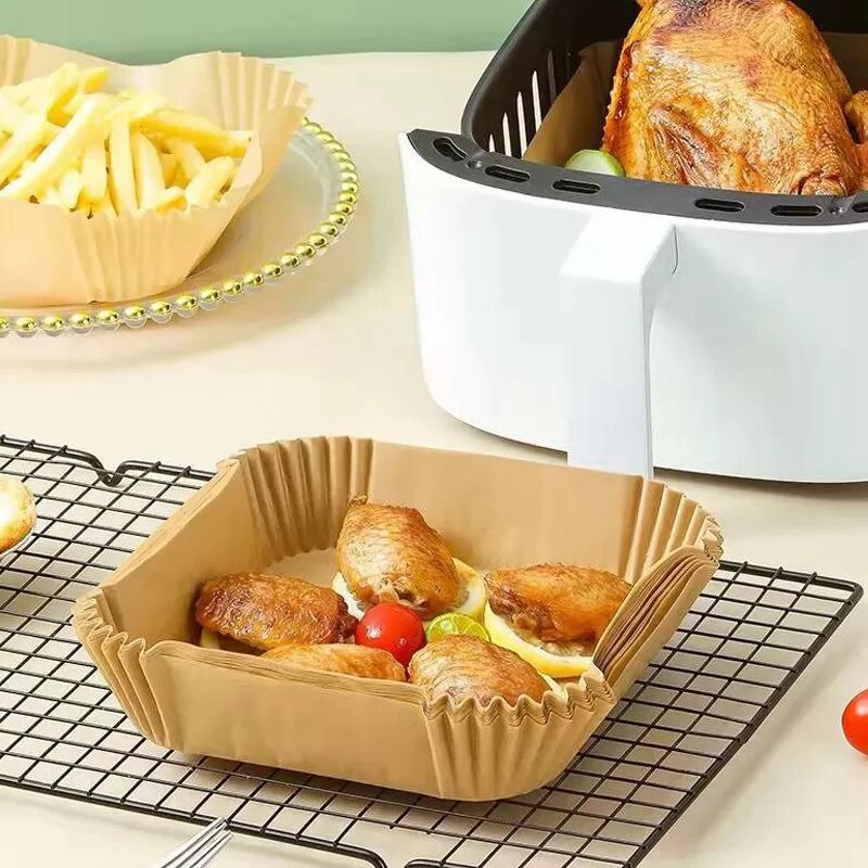 INF Air Fryer Einwegpapier Backpapier für Fritteuse 16 cm Natur 100 Stk.