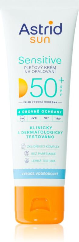 Astrid Sun Sensitive crème solaire visage SPF 50+ waterproof 50 ml