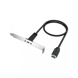 GRAUGEAR Type E auf USB 3.2 Gen2 Type C Verlängerung mit PCI Halterung