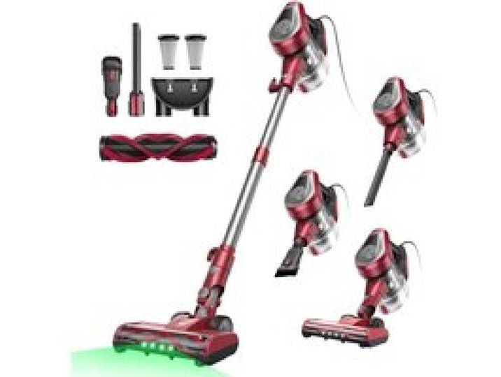 C8 Aspirateur Balai Avec Fil 600W/60Kpa Aspirateur Balai Filaire Câble De 7M Brosse Anti-Emmêlement Filtre Hepa 1 5L Aspirat[BI92]