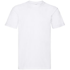 Fruit-of-the-Loom Arbeitsshirt Super Premium T, T-Shirt, Rundhalsausschnitt, weiß, Größe L