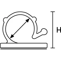 HellermannTyton Befestigungssockel RA6APT-A-P#151-13405