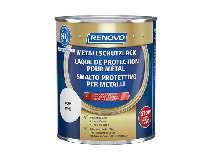 Renovo Metallschutzlack Weiss 750 ml