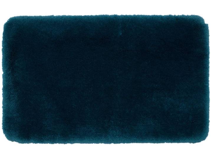 Badematte GÖZZE »DELUXE« , blau (lagune), rechteckig (50cm x 70cm ), Polyester, Badematten, Badematte, mit extra hohem Flor