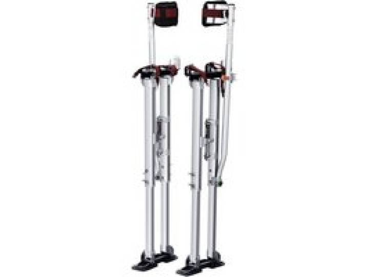 VEVOR Aluminiumstelzen Deckenbau 91,4-126,7cm Höhenverstellbar Arbeitsstelzen Trockenbau 103kg Belastbarkeit Malerstelzen 27-29cm Fußgröße Für Malerarbeit Heimdekoration Baumschnitt Elektroarbeit