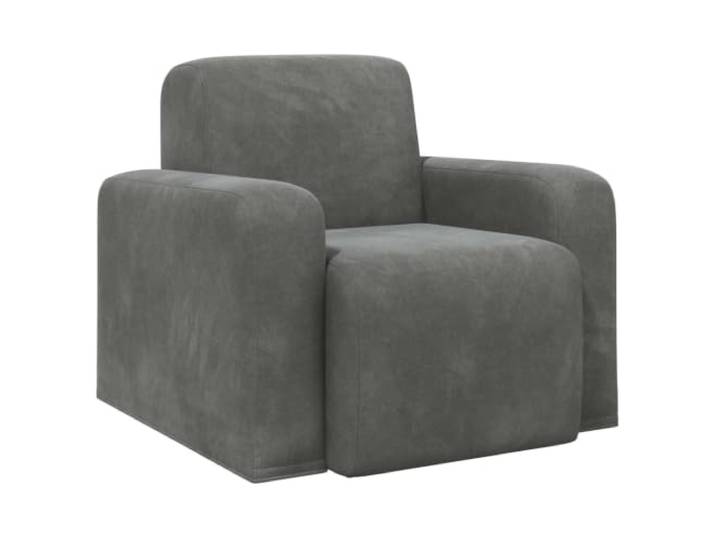 Makastle Sessel Dunkelgrau Samt