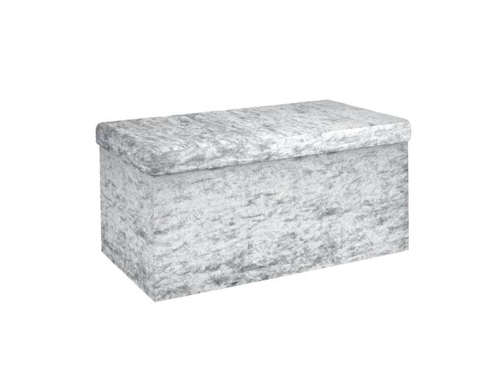 SITZBANK Faltbar mit Samtbezug 76/38/38 cm (Blau)