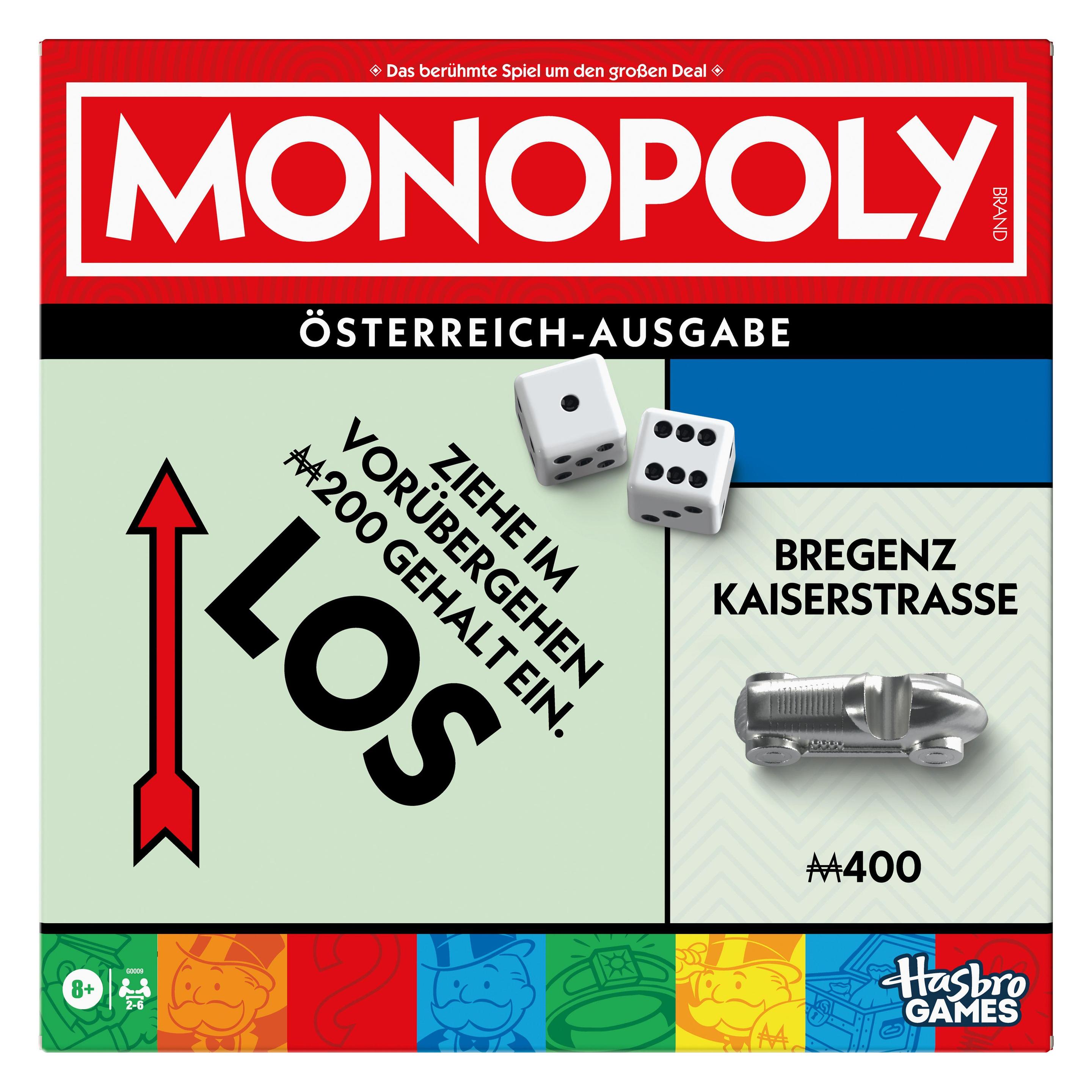 Hasbro Gaming Hasbro Monopoly Classic Refresh Österreich (Deutsch, 2 - 6 Spieler) (G0009156)