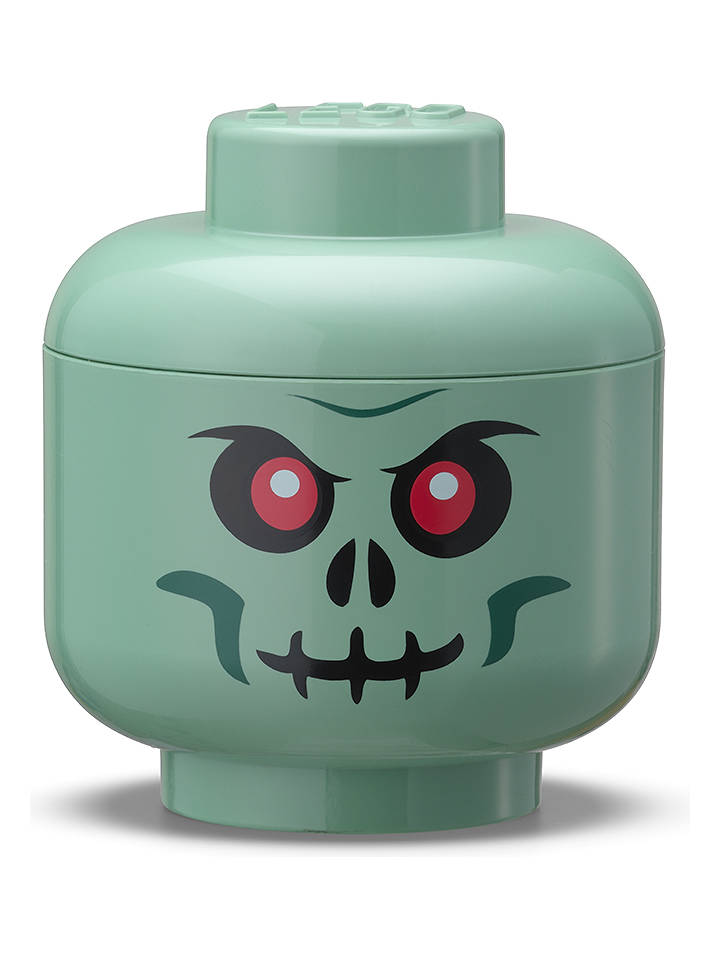 LEGO Aufbewahrungsbox "Skeleton" in Grün - (H)12,3x Ø 10,5 cm - onesize