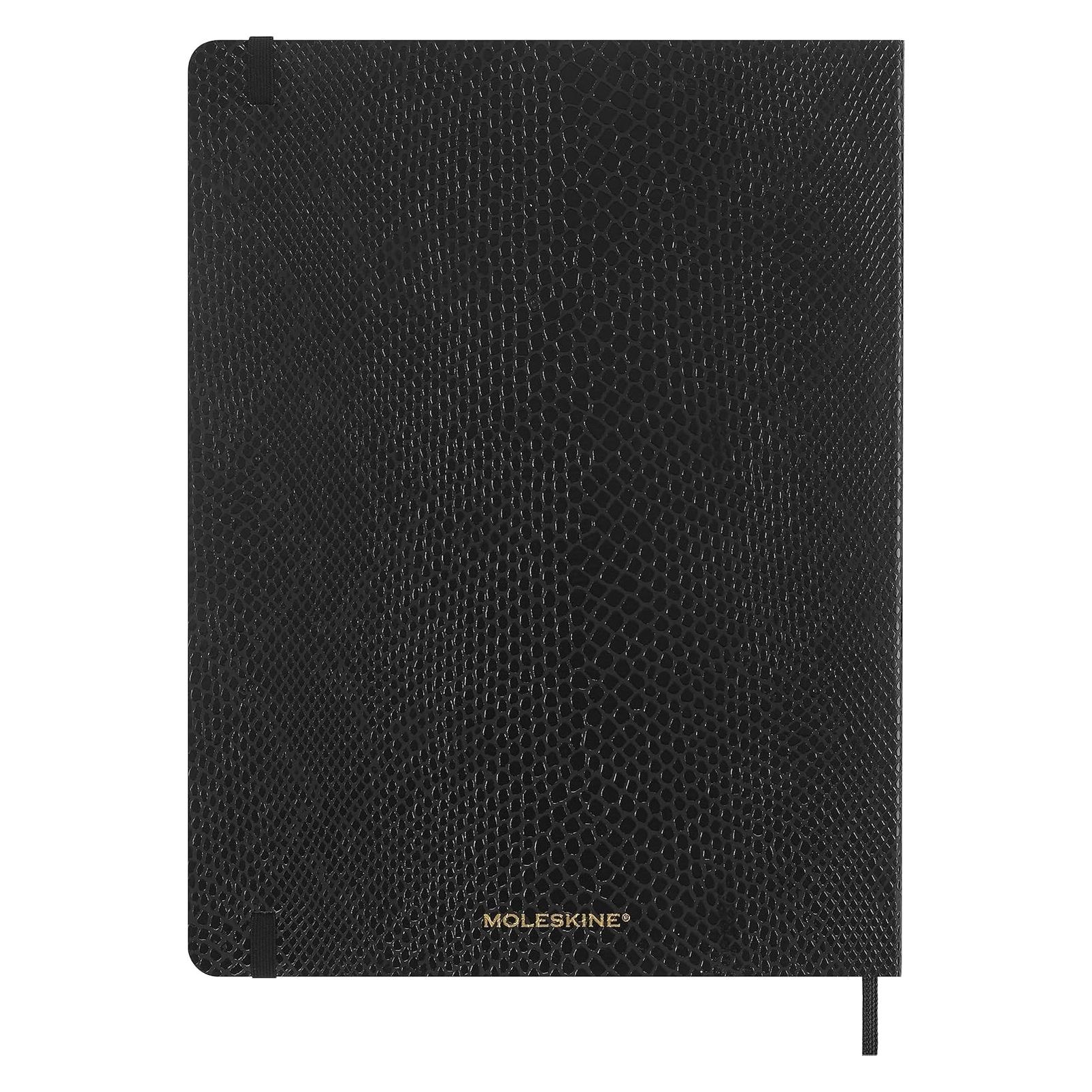 Moleskine Vegea Boa Notizbuch, XL, liniert, weicher Einband, schwarz (Liniert, Weicher Einband) (QP621VBOABOX)