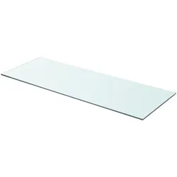vidaXL Regalböden 2 Stk. Glas Transparent 80x30 cm