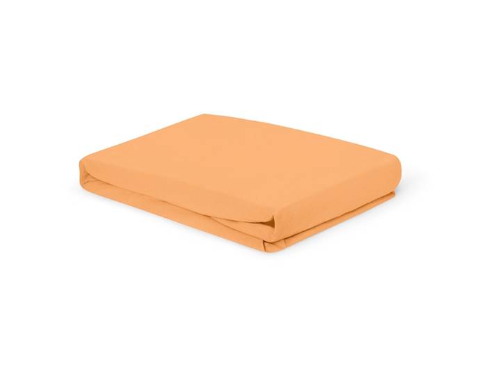 Living Home Fixleintuch Albany pfirsich Baumwolle 120 x 200 cm - Fixleintuch
