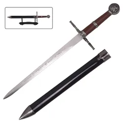 The Witcher Mini Stahlschwert mit Ständer