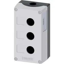 Siemens Enclosure for command devices, 22mm, Schalter + Taster, Grau