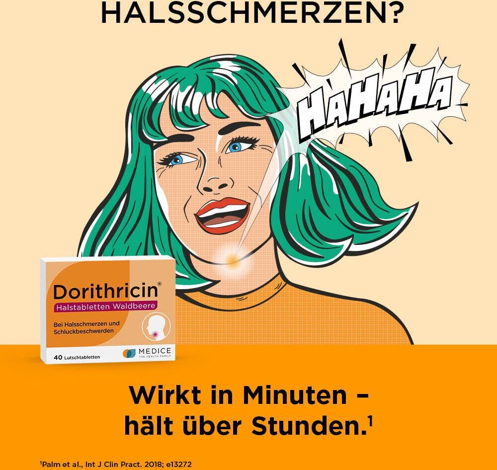 Dorithricin Halstabletten Waldbeere 40 St Lutschtabletten