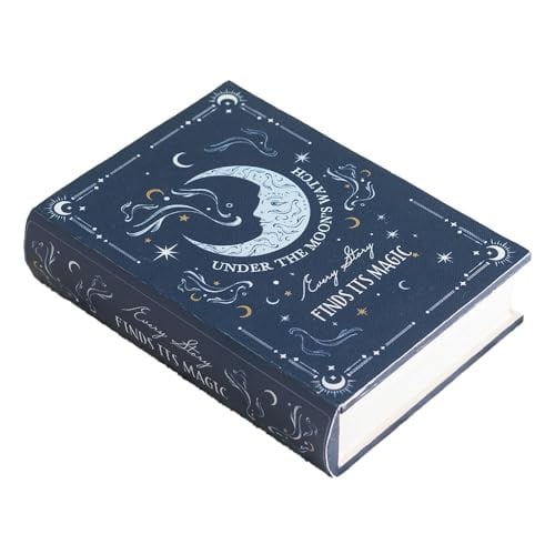 Something Different Blauwe Maan Boek Vormige Opbergdoos - Blauw