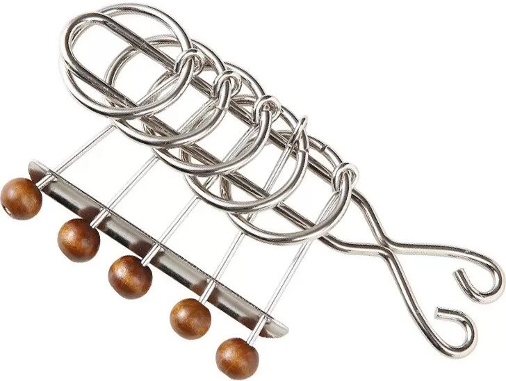 INF Gedächtnis Eisen Ringe Fünf Ineinandergreifende Ringe Puzzle - Denkspiel für den Schreibtisch