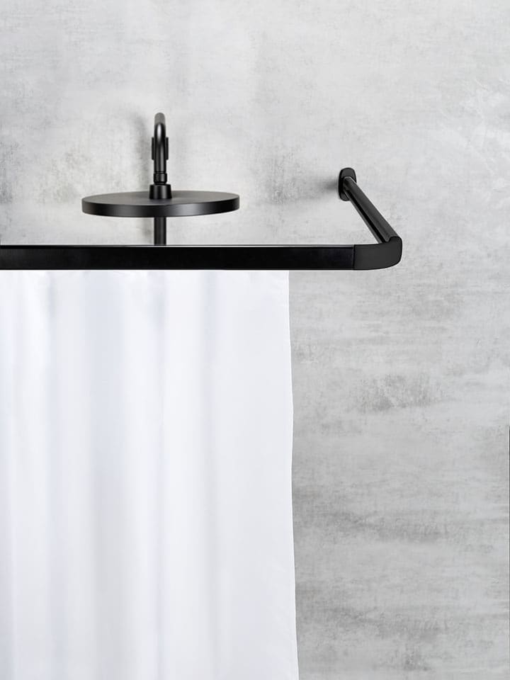 Schöner Wohnen Kollektion Winkelschiene "Jete" in Schwarz - (L)81 cm - onesize