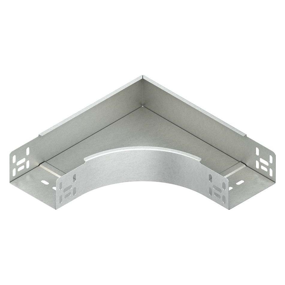 Niedax NIE RES60.100F Bogen 90° 60x102mm mit ungel.Seitenholmen feuerverz. (RES60.100F)