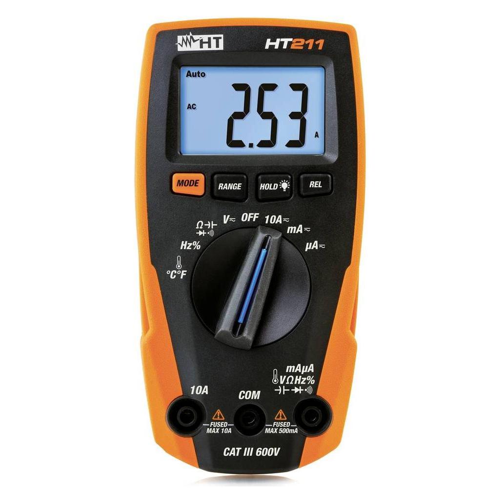 HT Instruments Hand-Multimeter, Stromzange di (CAT III 600V, Hand-Multimeter) (e-KIT)