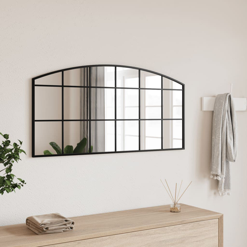 Brambly Cottage Chocheles Mirror Black 50cm H x 100cm W
