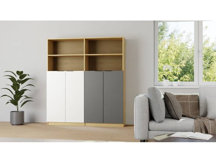 Kleiderschranksystem anpassbar Premium Dekore Eiche