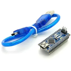 Arduino Nano kompatibler Mikrocontroller, 12 digitale I/O, 8 analoge I/O, 6 PWM-Pins, 5-12V