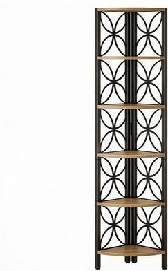 "Tribesigns 70.8"" Corner Shelf, 6-Tier Corner Bookshelf Display Shelf Storage Rack"
