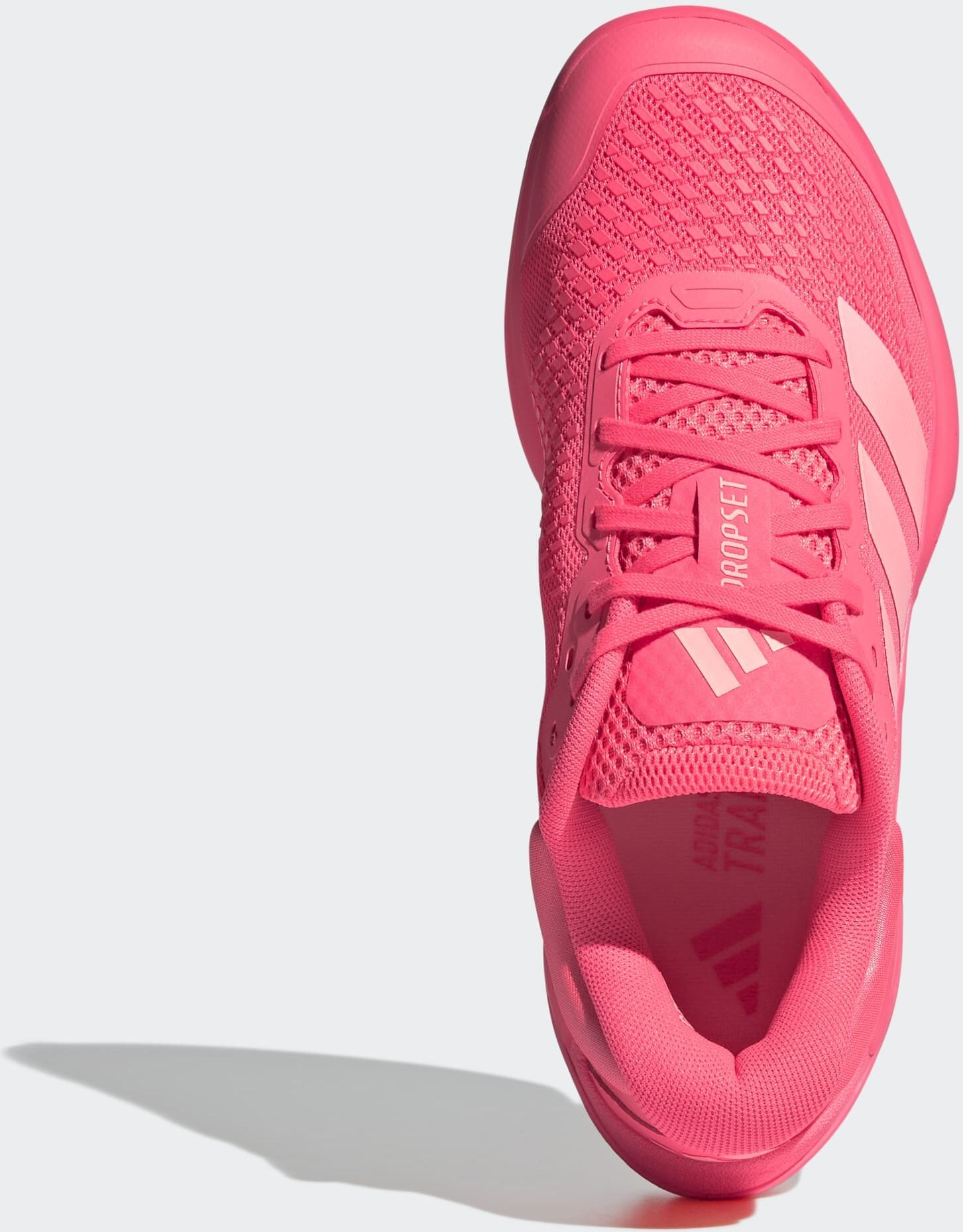 Trainingsschuh ADIDAS PERFORMANCE "DROPSET 4 POWER", Damen, Gr. 42, pink (solar turbo, frozen turbo, solar turbo), Synthetik, Textil, Schuhe Trainingsschuh, für besseren Halt beim Gewichtstraining