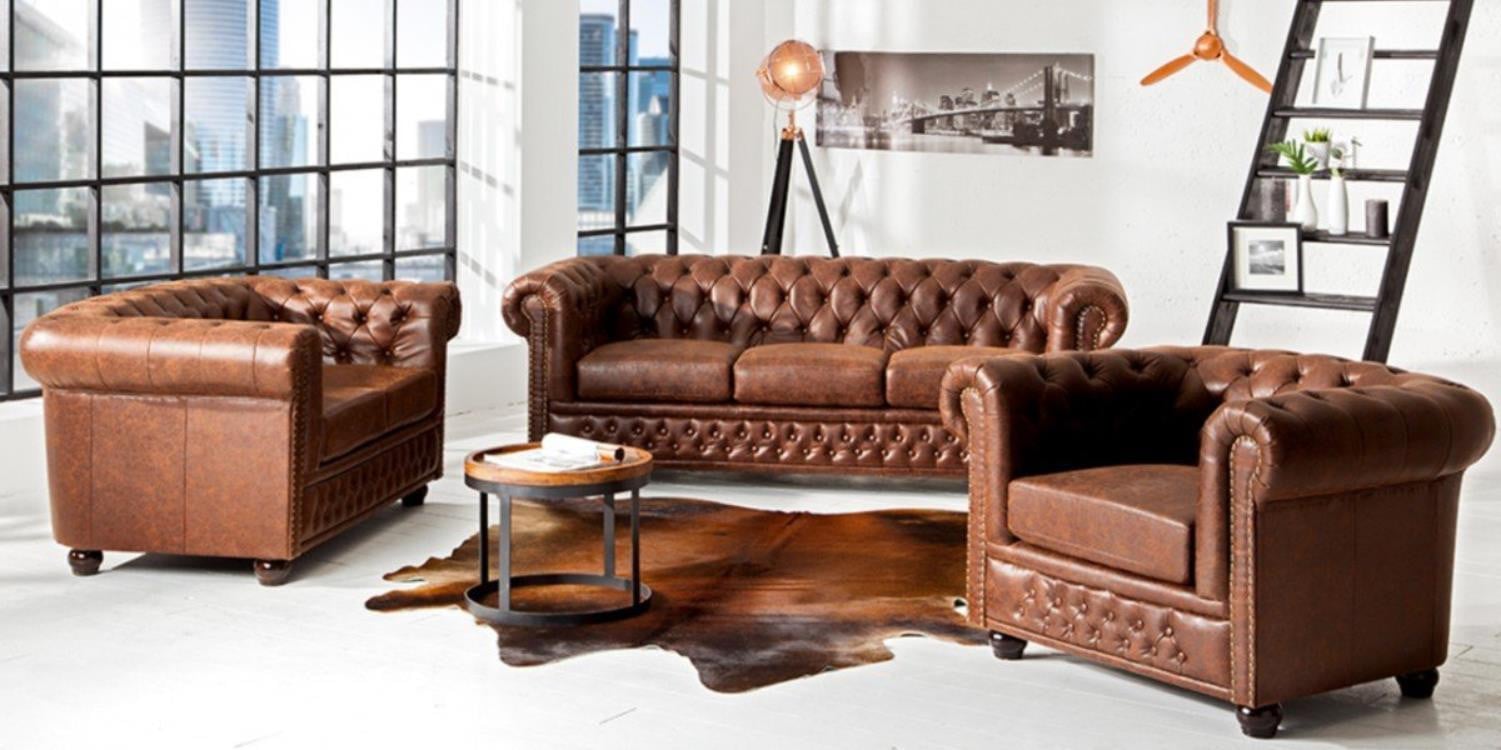 Chesterfield 3-zits sofa voor volwassenen