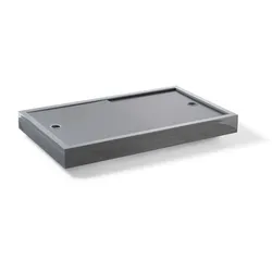 Vario Aquariumabdeckung nach Maß - Slide Schiebedeckel - Grau meliert  an Längsseite 200cm Aluverbundplatten (standard)        