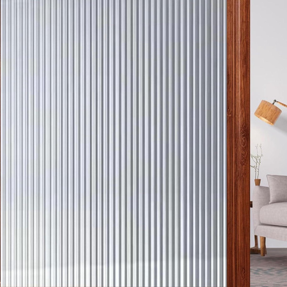 Merkloze Statische Raamfolie voor Privacy en Decoratie, Lijmvrij, 65 x 360 cm