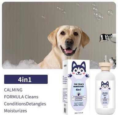 Inspired Finds Premium Dog Grooming Spray & Deodorizer Long Lasting Pet Cologne For Fresh Coat Care shampoo Milk (dark Blue)