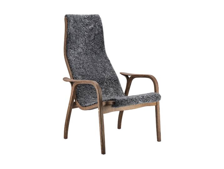 Swedese Lamino Sessel Eiche/Lammfell Special Edition Rubio Monocoat Chocolate-Charcoal