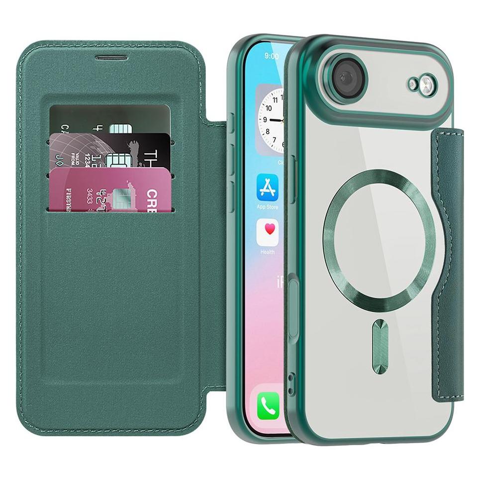 Techsuit - SmartMag Book Case - iPhone 17 Air - Green (Apple iPhone 17) (59432856)