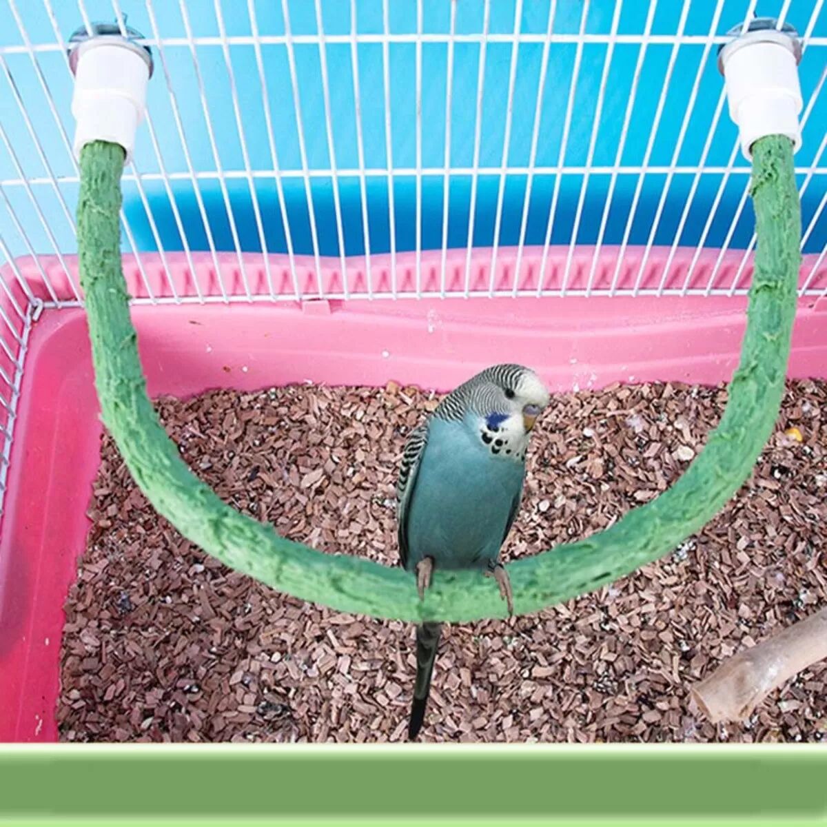 INF Perchoir Artificiel en Forme de Vigne - Support Flexible et Ajustable pour Cage