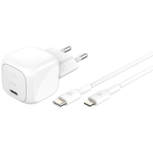 Belkin Boostcharge 30W USB-C/Lightning Charger with PD and PPS including 1.00m USB weiß