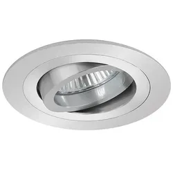 Brumberg HV-Einbaustrahler JANIA-R, IP20, rund, Ø 9.3cm, 230V, GU10 max. 10W, schwenkbar, Alu matt BRUM-36309250