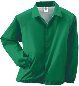 Augusta Sportswear 3100 Nylon Coach's Jacket/Lined in Kelly size Large