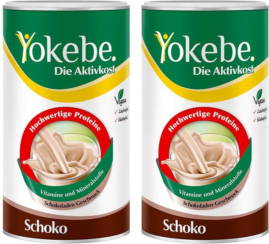 Yokebe Schoko - Diätshake zur Gewichtsabnahme - mit Protein 2x500g