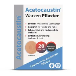 Acetocaustin Warzen Pflaster 20 St Pflaster