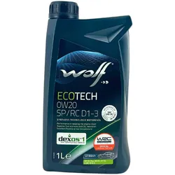 Wolf EcoTech 0W-20 SP/RC D1-3 1 l