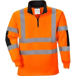 Warnschutz Zip-Sweatshirt "B308" Xenon - XS - Orange