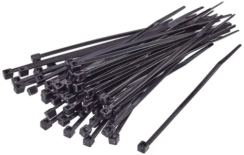 TRU COMPONENTS TC-BT-120-2.5-UVB Kabelbinder 120mm 2.5mm Schwarz UV-Witterungsstabil 100St.