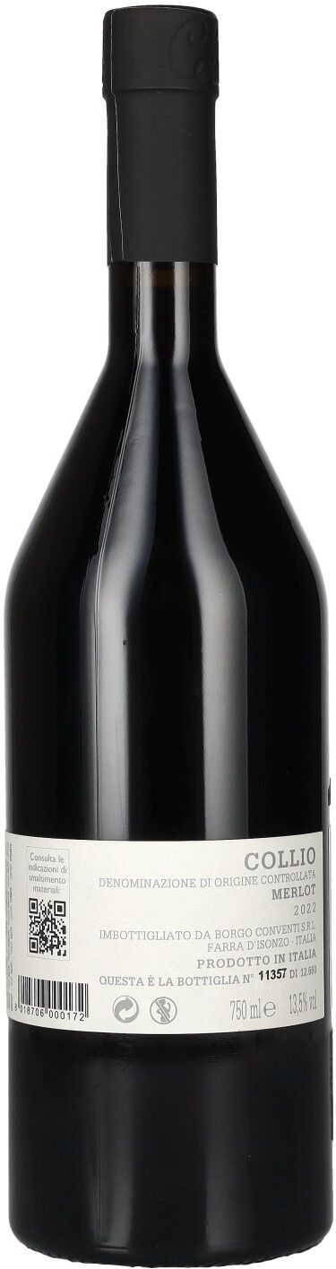 Borgo Conventi COLLIO Merlot DOC 2022 13,5% Vol. 0,75l