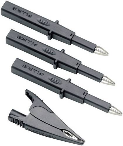 Fluke TLK 290 Sicherheits-Prüfspitzen-Set 2435092 Steckanschluss 4mm CAT II 1000 V, CAT III 1000V Schwarz 1St.