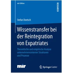 Wissenstransfer bei der Reintegration von Expatriates, Fachbücher von Stefan Doetsch