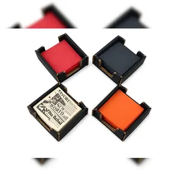 Hostelnovo del Valles Hostelnovo – Set aus 4 schwarzen Karton‐Serviettenhaltern + 100 gemischten Servietten (Orange, Rot, Schwarz, Zeitungspapier‐Design)